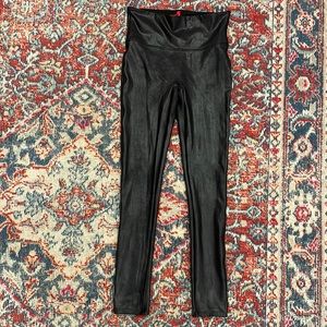 Spanx Faux Leather Leggings Small (Petite)